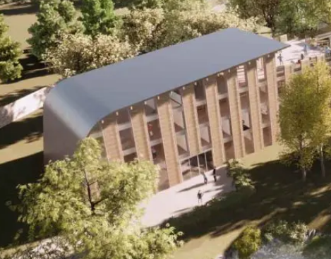 bâtiments sont construits en structure bois biosourcée